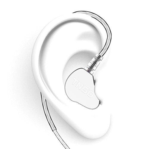 image for TNSO in-Ear Headphones, Noise Cancelling Earbuds Balanced Bass Driven 