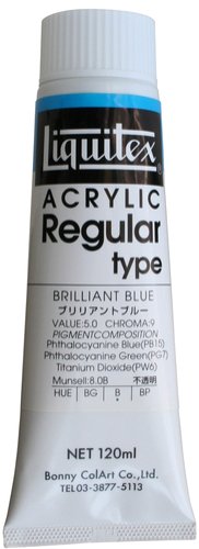 リキテックス(Liquitex) アクリル絵具 カラー レギュラータイプ ブリリアントブルー 36 120ml