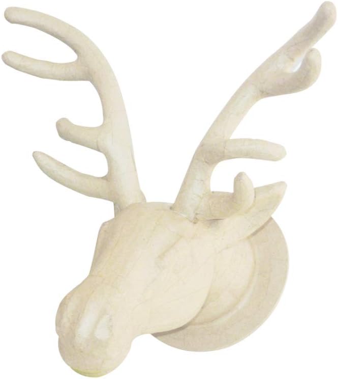 Décopatch Reindeer Trophy Head Mache, Brown, 27x38x39cm