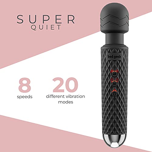 Handheld Cordless Personal Wand Massager bed geek with Memory Feature
