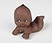 Pack of 24 Kewpie Babies - Brown Babies for Baby Shower Favors, Cake Decorations, Gender Reveals, and Baby Gift Decorations (Size: 2-1/2