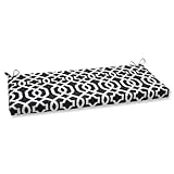 Pillow Perfect New Geo Bench Cushion, Black/White