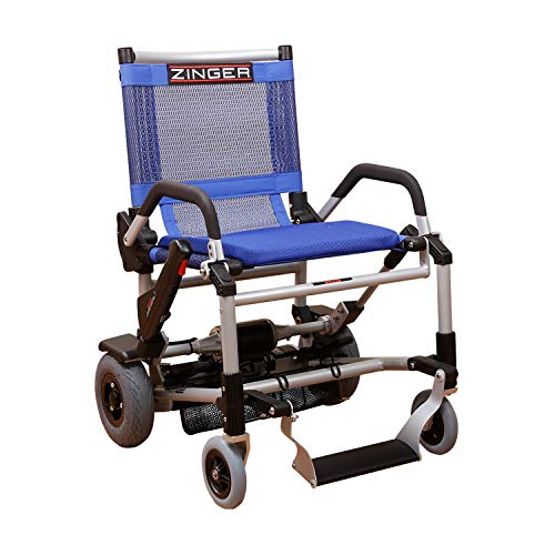 Zinger Chair, Ultra-Portable Motorized Mobility Chair, Lightweight, Folding Electric Mobility Chair, Airline Travel Compatible, Blue - Thumbnail 6