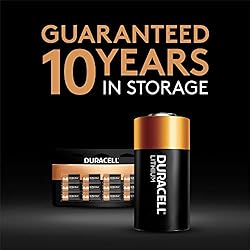 Duracell CR123A 3V Lithium Battery, 12 Count