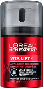 L'Oreal Men Expert Face Moisturizer Cream, Anti Aging Formula with Pro Retinol, Firms Skin + Reduce Look o