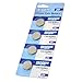 HQRP 4-Pack Coin Lithium Battery for C240 2001 2002 2003 2004 2005 Transmitter Key Fob Remote Shell Case Cover Smart Key Keyless FOB + Coaste