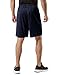 TSLA Men's Cool Mesh Basketball Shorts Smooth HyperDri with Pockets, HyperDri Mesh(mbs02) - Navy, Medium