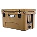 Driftsun 45-Quart Ice Chest, Heavy Duty, High Performance Roto-Molded Commercial Grade Insulated Cooler, Tan