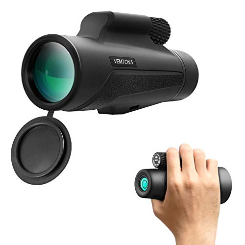 12x42 Binoculars for Adults, VEMTONA Professional Binoculars Compact (Black-n17)