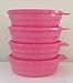 Tupperware Microwave Reheatable Cereal Bowl Set Pink