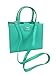 Loungefly x Disney The Little Mermaid Ariel Debossed Crossbody Bag with Shell Charm (One Size, Teal)