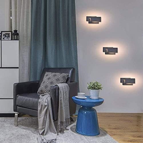 12w Led Moderne Wandleuchte Licht Beleuchtungskorper Lampen Warmes Weiss 3000k Wohnzimmer Schlafzimmer Flur Conservatory Nicht Dimmbare Energieklasse A Color Schwarz Amazon De Beleuchtung