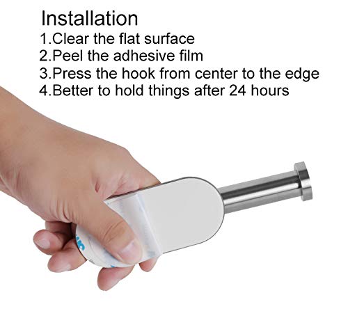 Self Adhesive Toilet Paper Holder, Kmeivol Portable Brushed Nickel Toilet Paper Holder, Wall Mounted Toilet Paper Holder with Rustproof Stainless Steel Brushed