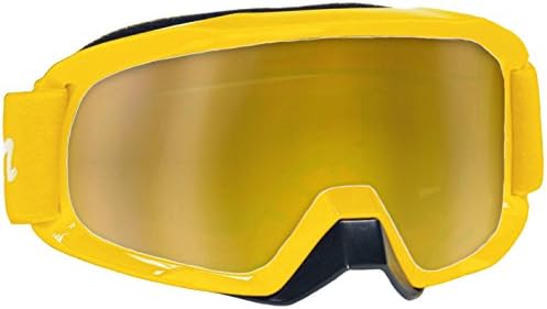 Typhoon Motocross Offroad ATV Dirt Bike MX Goggles , Yellow w/ Green &amp; Clear Lens