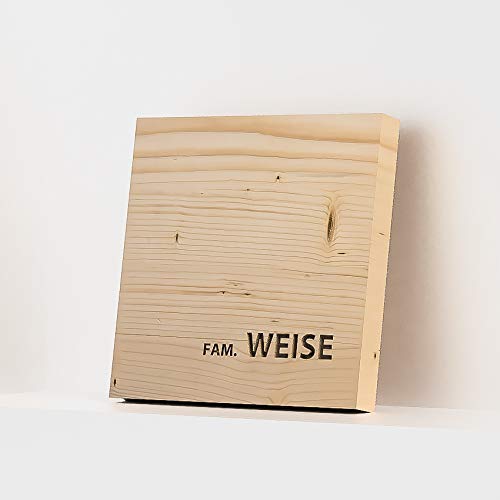 Modernes Schlichtes Namensschild Holz Mit Gravur Namensschild