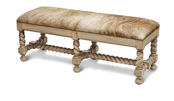 Amazon Com Scarborough House Bench Tivoli Hair On Hide Upholstery
