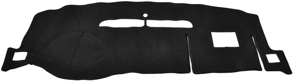 Facaimo Black Dashboard Cover Dash Cover for for Chevrolet Tahoe/Suburban 07-12 / Silverado 07-13 Dashmat Dashboard Mat Carpet, Custom Fit Easy Installation