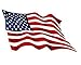 Waving American Flag Sticker