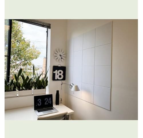 12 Pack Cork Board Tiles 48x36 - Felt Bulletin Boards With Adhesive & Push Pins