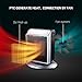 Ceramic Space Heater, 500W / 900W Small Portable Electric Heater for Office, Home, Desks, Tabletops