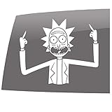 Angry Rick - White - Rick and Morty Inspired - Entertainment - 5 Year - Outdoor Vinyl Sticker - Decal