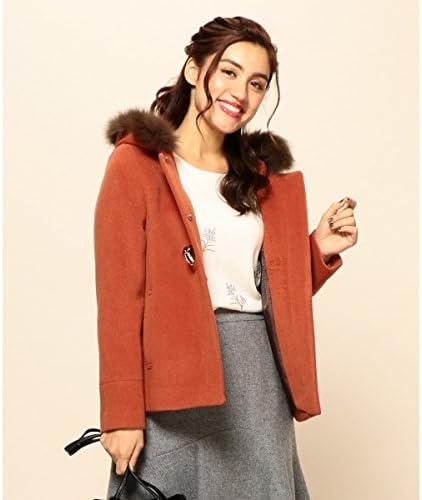 Amazon エニィスィス Lサイズ Any Sis L ファー取り外し可 ロイヤルモッサ ダッフルコート オレンジ系 4 コート ジャケット 通販