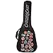 ChromaCast World Tour Graphic Two Pocket 3/4 Size Acoustic Guitar Padded Gig Bag, with Pick Sampler & Guitar Strap (CC-A3/4PB-BAG-WT-KIT-1)