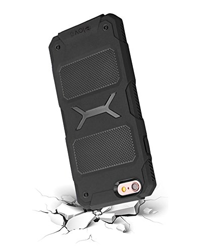 ELOVE Drop Protective Soft Flexible TPU Shock Proof Lightweight Back Case Cover for Apple iPhone 6 / iPhone 6s - Black
