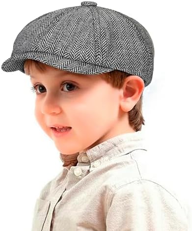 Amazon.com: CRAGGI Baker Boy Hat Newsboy Cap Blue Faux Suede  display picture 2