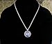 Summerfield Collection Silver-tone Hand-painted Glitter Glass Galaxy Pendant Necklace 20