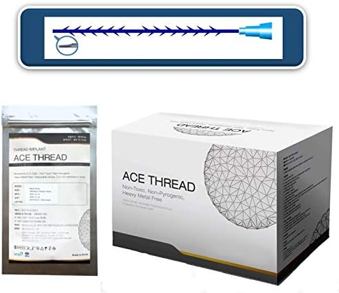 ACE PDO thread lift - 360R Bidirection Cog/L-type Blunt (12pcs) - 15 Sizes (19G38/95)