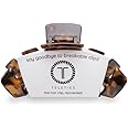 TELETIES - Large Hair Clip - Strong Grip, Bendable Teeth, Comfortable Curved Design - Ideal for Thick Hair - For All Hair Textures - Tortoise