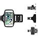 Sportholic Water Resistant Sports Armband Plus Extention Strap -LIFETIME WARRANTY- With Key Holder,Cable Locker,Cards Holder For iPhone 6/6S/5/5C/5S,Galaxy S6/S5/S4 Up To 5.1 Inches(Black+)