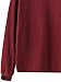 Romwe Women's Ribbed Round Neck Drop Shoulder Batwing Long Sleeve Sweatshirt