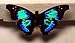 Framed Sparkling Cherub Butterfly Riker Mount (5