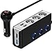 [Upgraded Version] Quick Charge 3.0 Cigarette Lighter Adapter, CHGeek 120W 12V/24V 3-Socket Car Power DC Outlet Splitter with 8.5A 4 USB Charging Ports