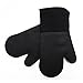 Silicone Shell Kitchen Oven Mitts for Heat Resistant 500 Degrees with Waterproof, Set of 5 Oven Gloves for BBQ Cooking Set Baking Grilling Barbecue Microwave Hot mitt Grey