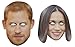 Prince Harry & Meghan Markle Royal Wedding Party Celebrity Card Face Mask