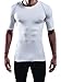 Neleus Men's Running Compression Shirts,5013,3 Pack,White,L,EU XL