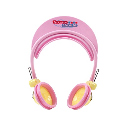 Frjjthchy Adjustable Children Waterproof Earmuff Baby Bathing Shower Shampoo Cap Hat Ear Drying Protection (Pink)