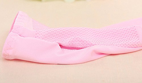 BabyPrice Ice Silk Arm Sleeves UV Sun Protective Arm Protector Sun Protection Warmer Cooler 1 Pair Pink for Bike Hiking Golf Outdoor Activities - Thumbnail 6