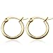 Jstyle Jewelry 3-4 Pairs Women's Cute Small Hoop Earrings Stainless Steel