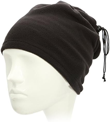 QNDD Outdoor Fleece Neck Warmer Scarf ,Unisex Adjustable Beanie Hat Headgear Collars Masks Protective Face Thick Warm Scarf Hat