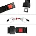 2 Point Adjustable Seat Safety Belt Harness Kit Single Double Seat Lap Seatbelt Universal for Go Kart UTV Buggie Club Vehicle Truck Black