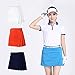 Acstar Women's Athletic Skort Lady's Stretchy Skirt with Zipper Pocket Shorts Underneath for Golf Tennis Running Workout