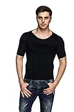 Odoland Men's Body Shaper Slimming Shirt Tummy Vest Thermal Compression Base Layer Slim Muscle Tank Top Shapewear