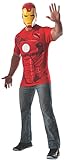Rubie's Costume Men's Marvel Universe Iron Man Costume T-Shirt and Eye Mask