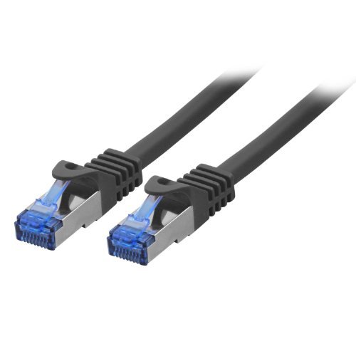 Bigtec Ethernet-Kabel, paarweise verdrillt 2m - schwarz schwarz/schwarz