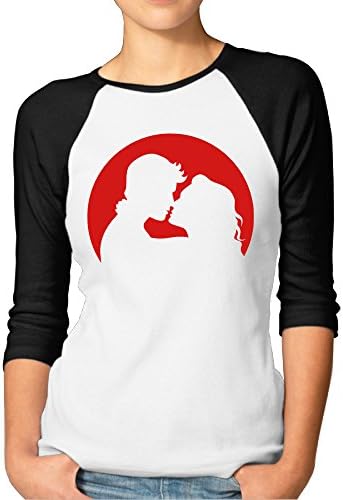 Alternative Women's Couple Love Picture New Download Baseball Crew Neck Cotton Shirts