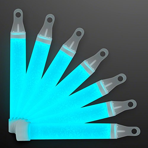 4" TURQUOISE Mini Glow Sticks (Set of 50)